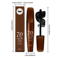 thumbnail image 3 of 7D Black Volumizing Mascara for Curling and Lifting - Dramatic Volume, Natural Look, Long Lasting, Smudge Proof, Flake Free Daily Wear Mascara for Women - Full Lashes with No Clumps, 3 of 9