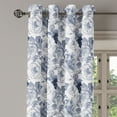 thumbnail image 3 of Ambesonne Shabby Flora Grommet Curtain, Garden Spring Roses, 50" x 63", Blue Grey and White, 3 of 6