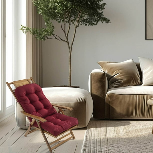 Cojín reclinable grueso Cojín para silla de siesta Cojín para silla plegable Cojín para asiento