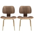 thumbnail image 2 of Modway Fathom Dining Chairs Set of 2 in Walnut, 2 of 5