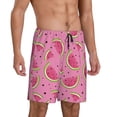 thumbnail image 2 of Kdxio Watermelon Print Mens Sleep Shorts Bottoms Soft Comfy Pajama Wear Pants with Drawstring Pockets, 2 of 7