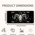 thumbnail image 2 of 1 Pcs Durable License Plate Covers & Frames, Ram Skull For Decorative Front, Waterproof For Decoration Aluminum License Plate Covers & Frames Cover For Men Women, 12" X 6", 2 of 6