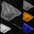 thumbnail image 5 of Men T-back Briefs Underwear Thong G-string Low Rise Sexy Pouch Panties Underpant, 5 of 12