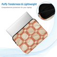 thumbnail image 2 of FORMRS 15-15.6 inch Laptop Sleeve Case Soft Carrying Quilted Computer Bag Cover, Beige Geometric, 2 of 7