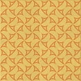 thumbnail image 1 of Ahgly Tapis d'Intérieur Lavable en Machine Carré Transitionnel Jaune Audacieux, 6 Pieds Carré, 1 of 7