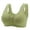Green, variant on Bras for Women Wirefree, Front Fastening Bra Full Coverage Non Wired Brassiere Everyday Bras for Women No Underwire