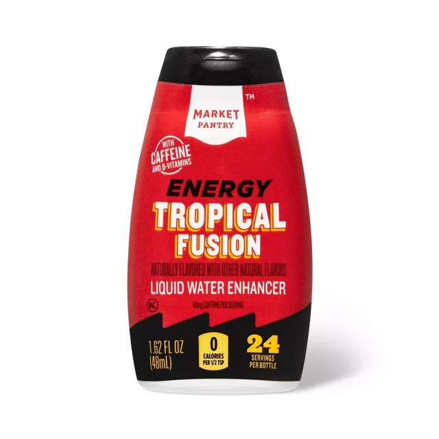 Tropical Fusion Liquid Water Enhancer Drops with Caffeine 1.62 fl oz