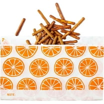 Lunchskins Recyclable & Sealable Food Storage Snack Bags, Orange, 500 count
