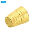 thumbnail image 3 of Unique Bargains Metal Sewing Thimbles, Sewing Thimble Finger Protector, Golden 4Pcs, 3 of 6