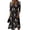 Black, variant on Halloween Dresses for Women Halloween Pumpkin Print V Neck 3/4 Length Sleeve Summer Dresses for Halloween Party Fall Clothes