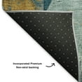 thumbnail image 5 of Addison Rugs Mayfield Premium Machine Washable Transitional Geometric Teal Rectangle Rug, 10' x 14', 5 of 7
