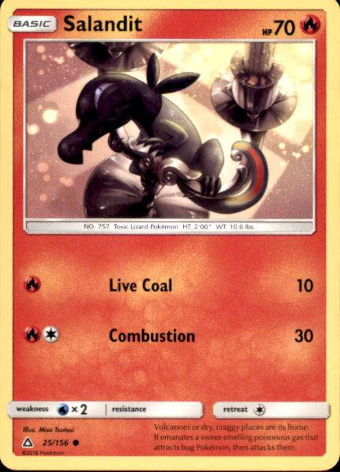 Buy Pokemon Ultra Prism Salandit #25 Online Puerto Rico | Ubuy
