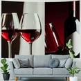 thumbnail image 4 of Orinice Wine Glasses Tapestry Wall Hanging Unique Style for Home Decor Art Living Room Bedroom Dorm Farmhouse - 4 Sizes Available 40x60inch, 4 of 6