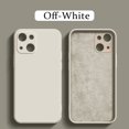 thumbnail image 1 of Funda de silicona líquida cuadrada 100wd para iPhone 13 12 11 Pro Max Mini XS X XR 7 8 Plus SE 2020 cubierta de protección de lente completa Tan Jianjun unisex, 1 of 2