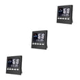thumbnail image 2 of Advancent LCD Desktop Alarm Clock Electronic Digital Operated Calendar Home Battery Humidity Display Temperature Weather Type1 NO1 Advancent CBP061539, 2 of 6