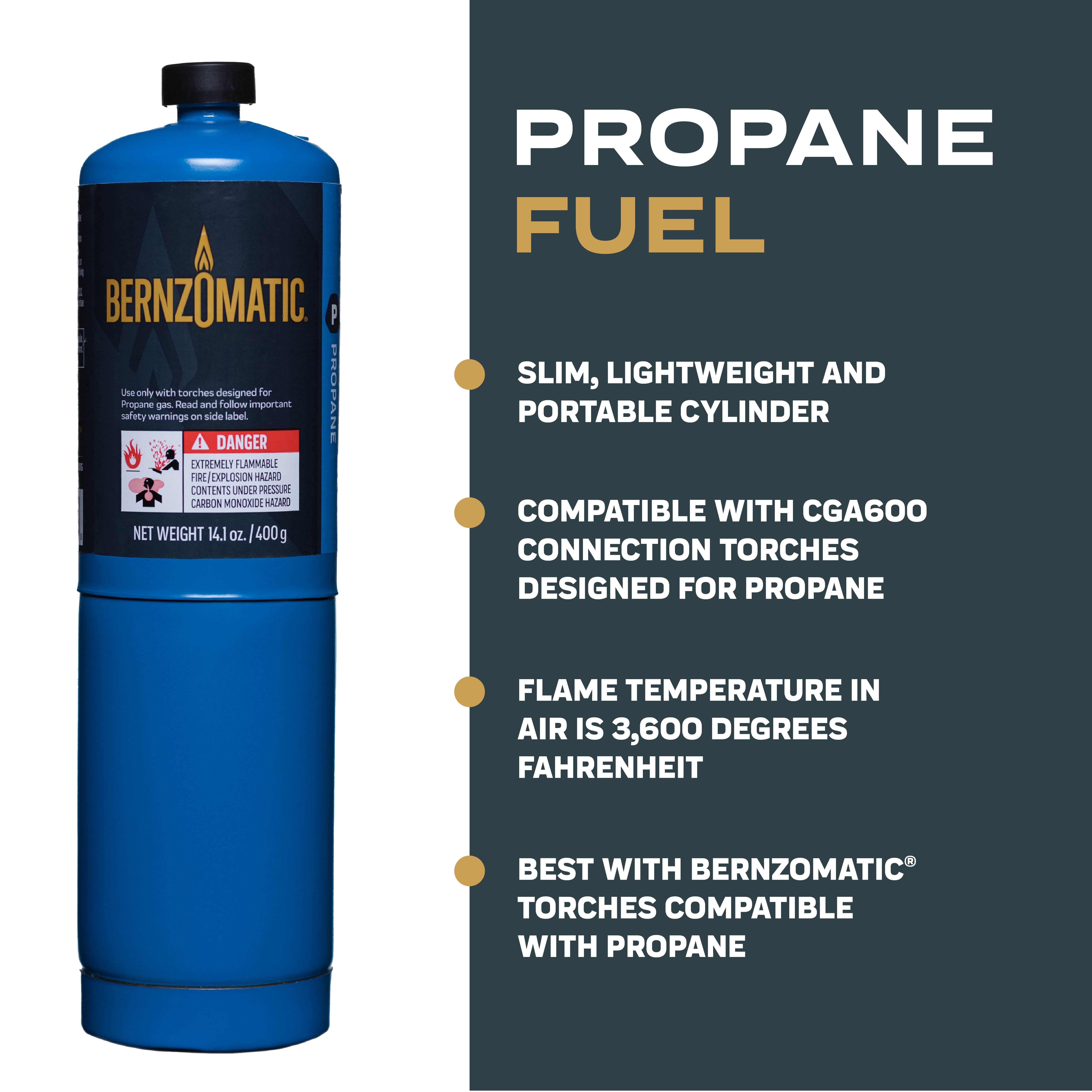 Bernzomatic 14.1 oz Propane Tank Cylinder Fuel for Propane Torch, Blow Torch & Torch Head Use