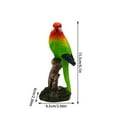 thumbnail image 2 of Decorations Statue Sculpture with Resin Parrot Ornament,Hand-Painted with Vibrant Colors, Durable Material for Outdoor Use, Enhances Spaces with Artistic Touch, 2 of 6