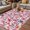 Red, variant on Watercolor Floral Outdoor Rug for Patio/Deck/Porch, Non-Slip Large Area Rug 6 x 9 Ft, Spring Flowers Plants Modern Rustic Indoor Outdoor Rugs Washable Area Rugs, Reversible Camping Rug Carpet Runner