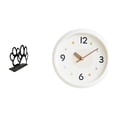 thumbnail image 1 of Servilletero de hierro,Soporte para servilletas con forma de pata,color negro,Reloj de pared,Reloj de pared decorativo,moderno y elegante,Reloj de pared redondo silencioso,sin tictac,ideal para, 1 of 8
