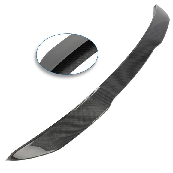 ECCPP PSM Style Rear Trunk Spoiler Wing Carbon Fiber fit for 2014-2020 for Infiniti Q50 Spoiler Wing Glossy Black Rear Trunk Lip Spoiler