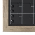 thumbnail image 4 of DesignOvation Beatrice Framed Magnetic Chalkboard Monthly Calendar, 23 x 29, Rustic Brown, Modern Rectangle Chalkboard with Four Round Magnets for Living Room or Entryway Decor, 4 of 6
