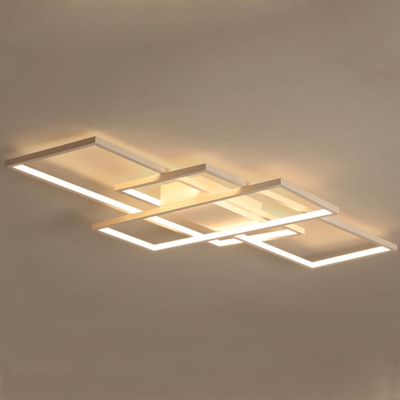 Wildnix Modern Ceiling Lights, Adjustable Brightness and Color Temperature, Remote Control, 32.8ft Range