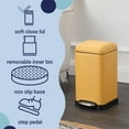 thumbnail image 3 of happimess Betty Retro Mini 3.2-Gallon Step-Open Trash Can, Daffodil Yellow, HPM1012L, 3 of 7