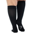 thumbnail image 4 of Plus Size Mojo Compression Socks for Women and Men 20-30mmHg - Black, 5X-Large, 4 of 10