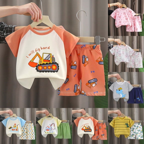 Nwiuh Toddler Baby Boy Summer Clothes Set Contrast Color Outfits 6 9 12 18 24 Months 2T 3T 4T Crew Neck Short Sleeve Tops and Shorts(Black, 18-24 Months)