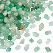2 Strands 31.5 Inch Green Aventurine Chip Beads Irregular Tumbled Green Chip Stone Crushed Loose Rocks Stone Beads Gemstones Beads for Jewelry Earring Bracelet Making