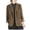 Coffee, variant on TOUMENY Women Corduroy Jacket Casual Blazer Long Sleeve Button Collared Solid Slim Work Coat Fall Winter Outerwear Black XXL