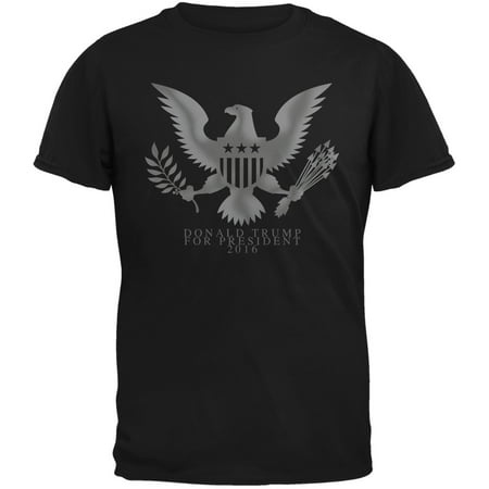 Election 2020 Donald Trump President Seal Black Adult T-Shirt - X-Large