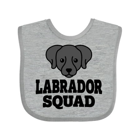 

Inktastic Dog Black Labrador Squad Gift Baby Boy or Baby Girl Bib