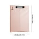 thumbnail image 3 of Pizarra Vertical A4 con Pinza para Notas, Bloc de Notas Multifuncional, Carpeta de Archivos | Portapapeles de Plástico Rosa | 32 X 23,3 Cm | Clip para Guardar Papel de Prueba | 160 G | Material de Of, 3 of 6