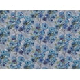 thumbnail image 2 of Zelouf Field Of Flowers On Mjc W/trans  , Sewing, DIY, Crafts Fabric by the Yard, Aqua, 1 Yard, 2 of 2