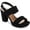 Black MC, variant on Style & Co. Womens Jazminn Faux Suede Ankle Strap Slingback Sandals
