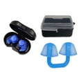 thumbnail image 1 of Tapón para los oídos de natación y clip para la nariz perfecl Cómodo protector de silicona Azul, 1 of 7