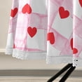 thumbnail image 4 of Dreamtimes 60" Valentine's Day Round Tablecloth, Creative Lattice Love Heart Round Table Cloth Water Resistant Spill Proof Large Table Cover for Valentine's Day Romantic Dinner Decorate, 4 of 7