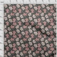 thumbnail image 4 of oneOone Silk Tabby Gray Fabric Florals Sewing Craft Projects Fabric Prints By Yard 42 Inch Wide, 4 of 4