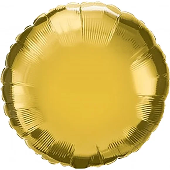 Ballon Rond en Mylar Doré