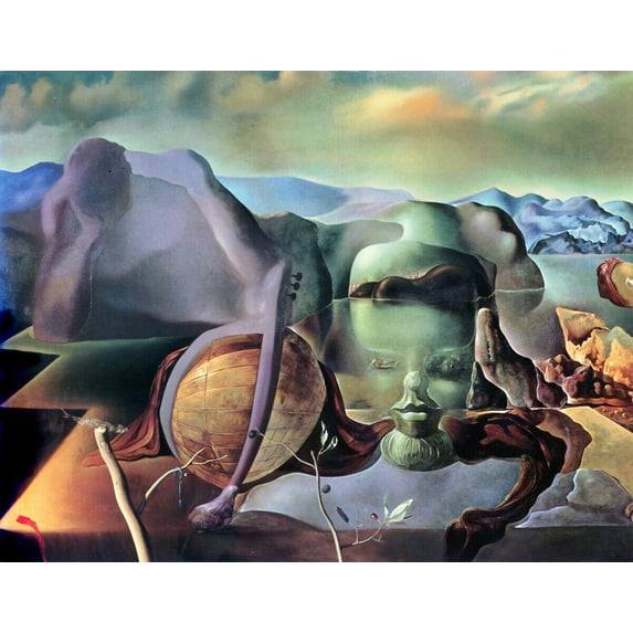 "The Endless Enigma, Dali - Canvas OR Print Wall Art"