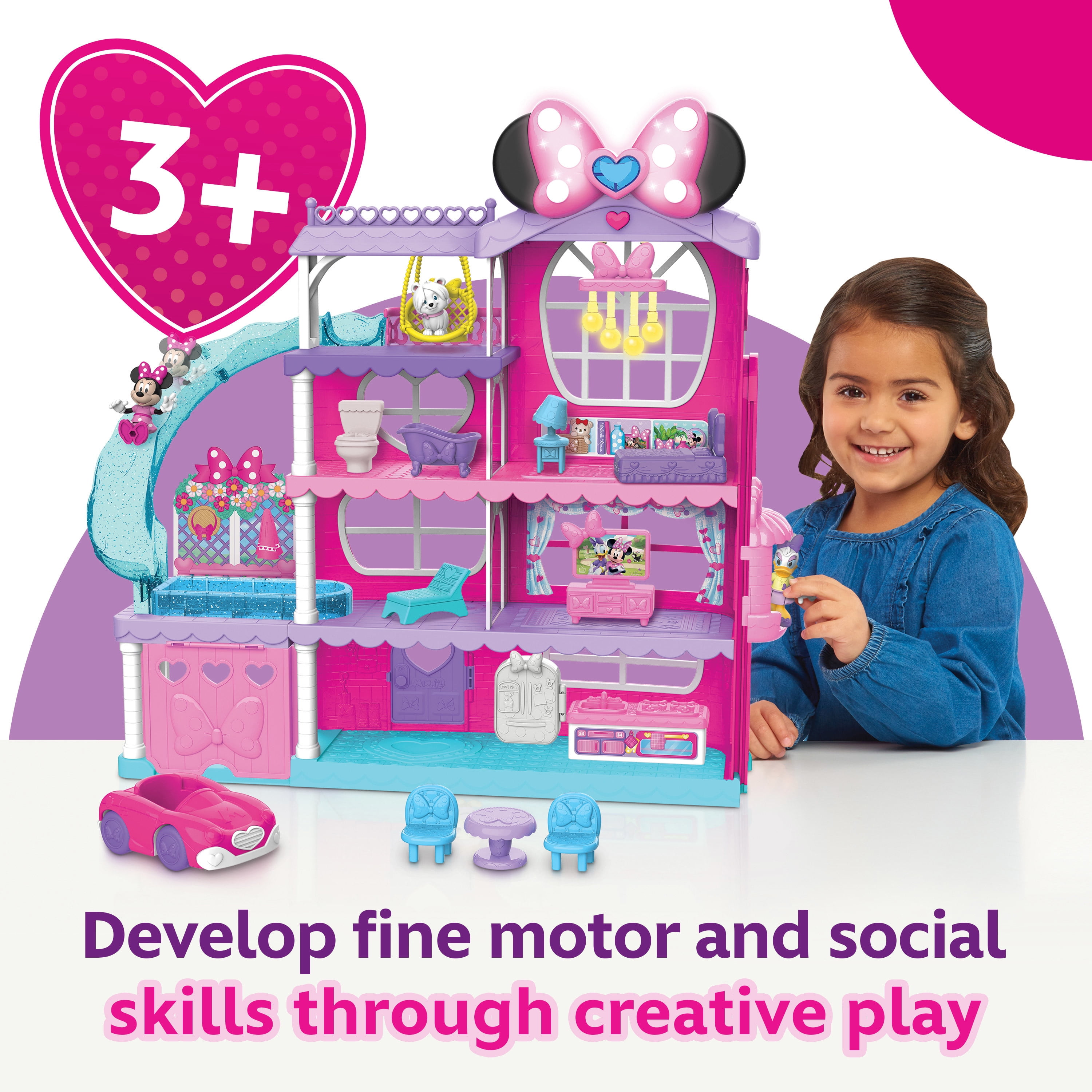 Playset Disney Store Casa Minnie Mouse y sus Amigos