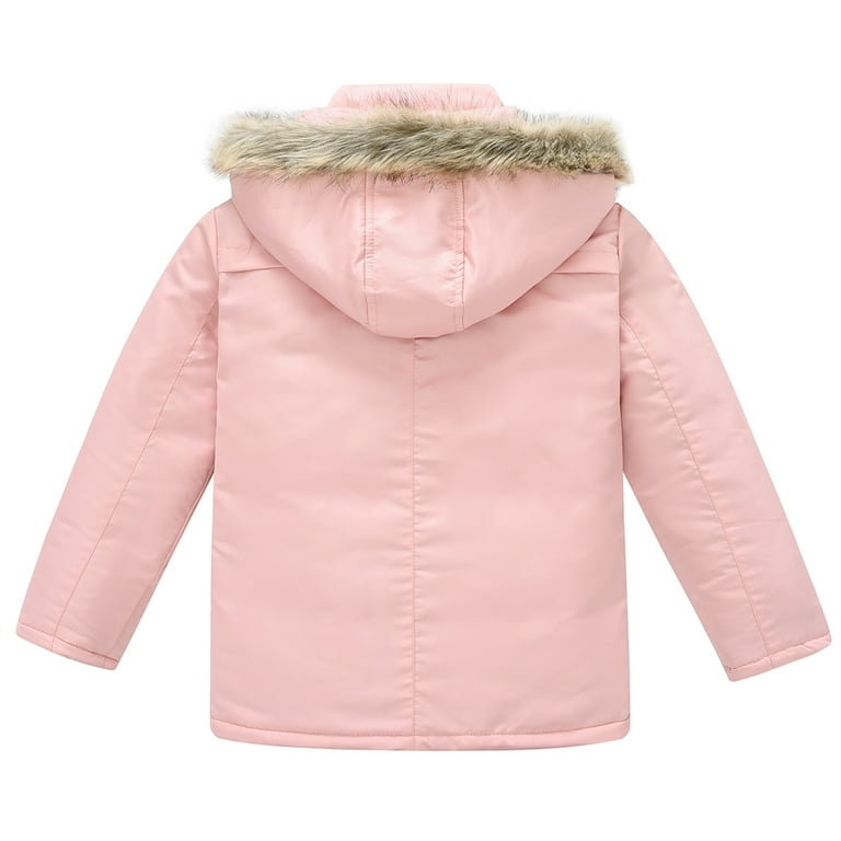 Esaierr Boys Girls Winter Coats Warm Parka Cotton Jacket