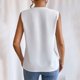 thumbnail image 3 of MKLEKYY Camiseta Camiseta Sin Mangas De Verano Para Mujer, Con Escote En V Multinivel Y Color Liso Talla XXL, 3 of 3