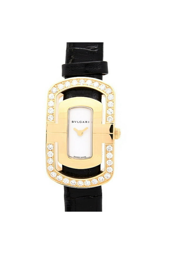 Pre-Owned Bvlgari Women's Watch Parentesi Diamond Bezel Battery Operated White Dial... (Good)