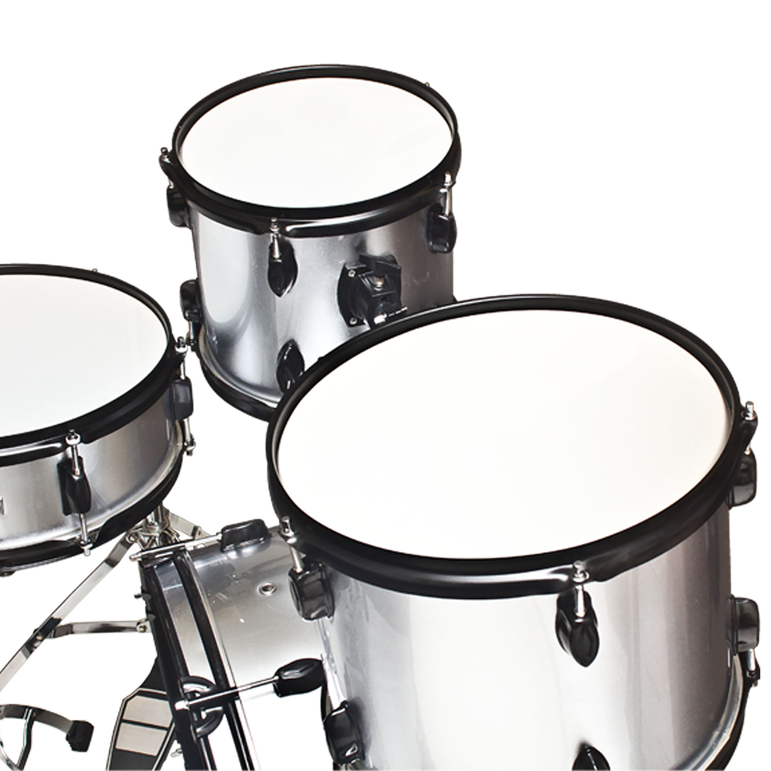 Drum Set 5 PC Complete Adult Set Cymbals Full Size Silver New Drum Set Walmart Canada