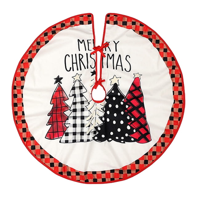 Pisexur Christmas Tree Skirt ,Many patterns 35.6"Christmas Tree Upholstered Bottom Cover, Suitable For Christmas Tree Decorations, Christmas Family Gathering Christmas Decorations Christmas Gifts