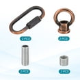 thumbnail image 3 of 2 Pack M10 Kit d'Écrou de Levage, Vis Anneau, 88 lbs Bronze Rouge, 3 of 7