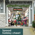 thumbnail image 3 of 7' x 8' Magical Santa’s Workshop Christmas Single Garage Door Banner - Festive Holiday Décor, 3 of 4