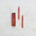thumbnail image 2 of Creative Co-Op 2-Piece Unscented Twisted Taper Candles, Fuchsia and Orange Ombre Color, 2 of 4